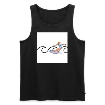 lifeyourdream - Männer Premium Bio Tank Top - Schwarz - Vorne - Michal (187cm)
