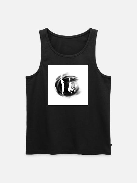 Dunk in the Void - Männer Premium Bio Tank Top - Schwarz
