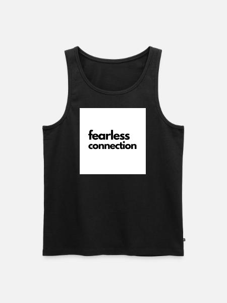 fear - Männer Premium Bio Tank Top - Schwarz
