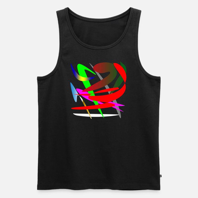 gefühle - Männer Premium Bio Tank Top - Schwarz