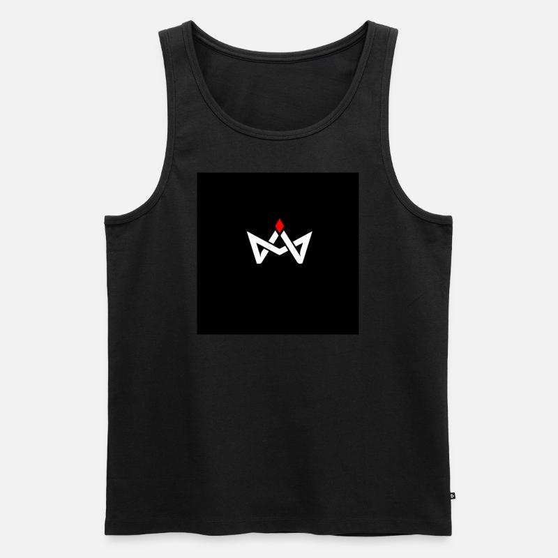 Alpha - Männer Premium Bio Tank Top - Schwarz
