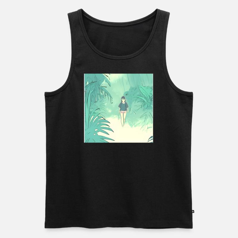 In the Jungle - Männer Premium Bio Tank Top - Schwarz