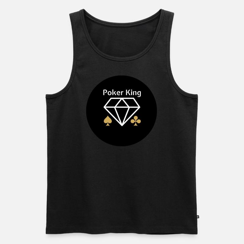 Poker - Männer Premium Bio Tank Top - Schwarz