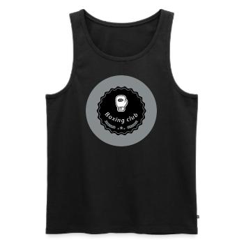 boxing club - Männer Premium Bio Tank Top - Schwarz - Vorne - Michal (187cm)