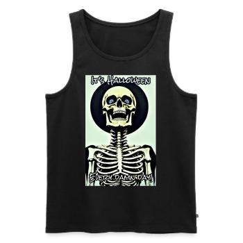 C’est Halloween - Débardeur bio Premium Homme - noir - Devant - Michal (187cm)