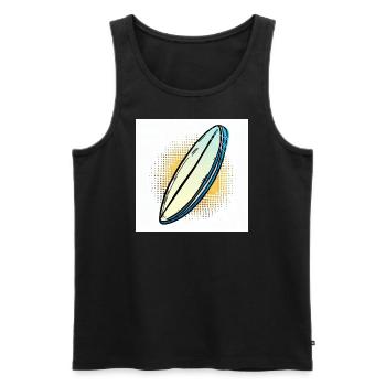 surfboard - Männer Premium Bio Tank Top - Schwarz - Vorne - Michal (187cm)