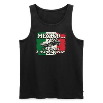 Car Mechanic Gifts, Mexico Flag - Men's Premium Organic Tank Top - black - Front - AI Model Male 178 light (178cm)