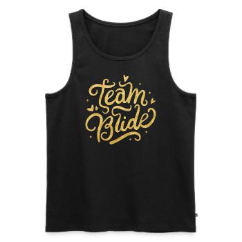 Celebrate the bachelorette party in "Team Bride" - Men's Premium Organic Tank Top - black - Front - Michal (187cm)