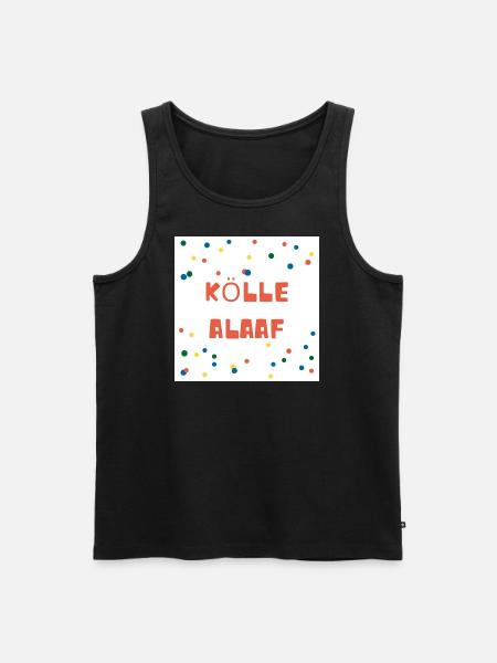 kölle alaaf - Männer Premium Bio Tank Top - Schwarz
