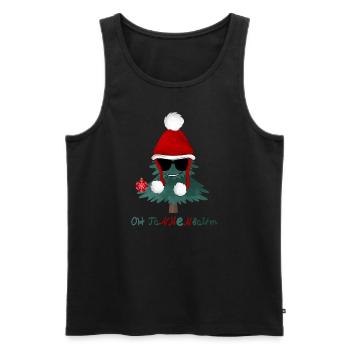 Oh Tannenbaum - Männer Premium Bio Tank Top - Schwarz - Vorne - AI Model Male 178 light (178cm)