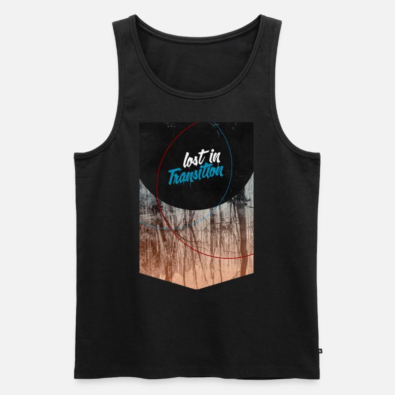 lost in Transition - Männer Premium Bio Tank Top - Schwarz