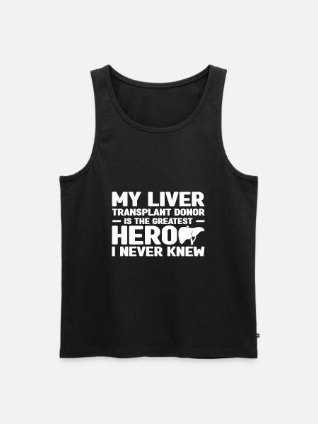 Leberempfänger - Männer Premium Bio Tank Top - Schwarz