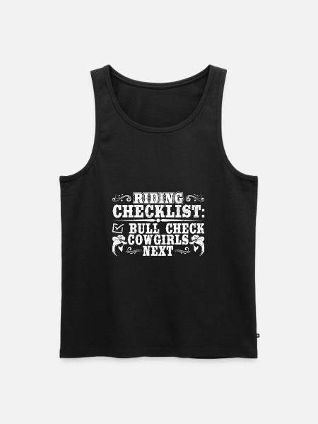 Rodeo Clown - Männer Premium Bio Tank Top - Schwarz