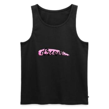 Dream - Men's Premium Organic Tank Top - black - Front - AI Model Male 178 light (178cm)