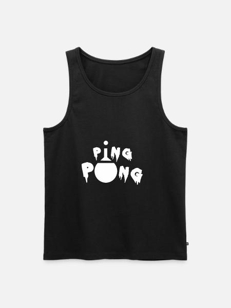 table tennis - Men's Premium Organic Tank Top - black