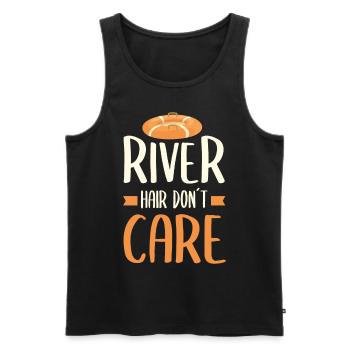 Rafting Wassersport - Männer Premium Bio Tank Top - Schwarz - Vorne - Michal (187cm)