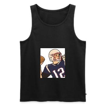 Football (Super Bowl LIII) 2K19 - Débardeur bio Premium Homme - noir - Devant - AI Model Male 178 light (178cm)