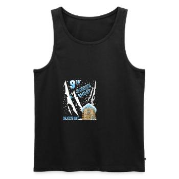 A nice day of skiing comes to an end the hut calls - Men's Premium Organic Tank Top - black - Front - Michal (187cm)