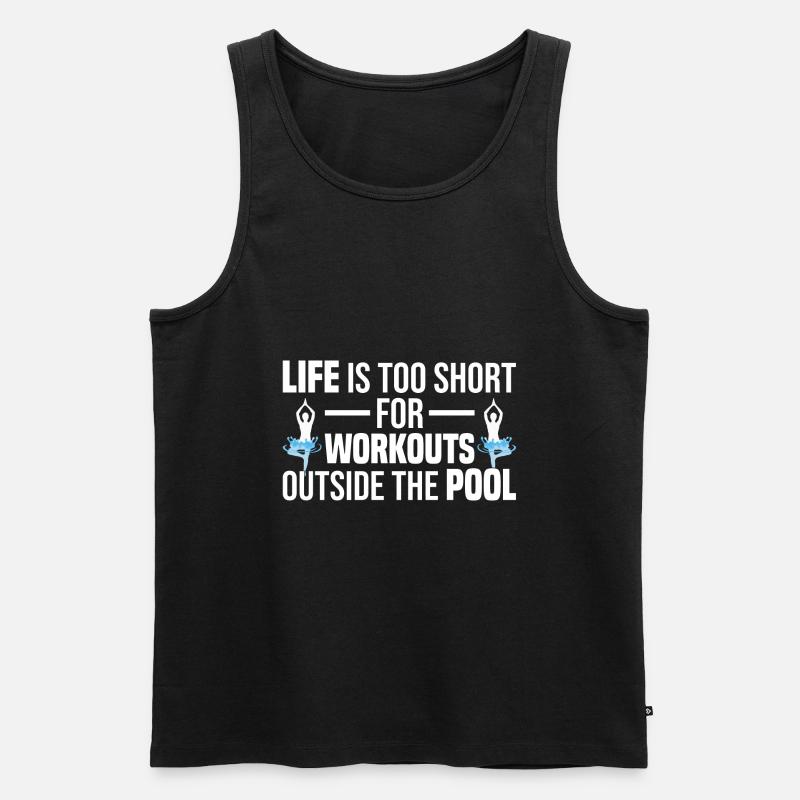 Wassergymnastik - Männer Premium Bio Tank Top - Schwarz