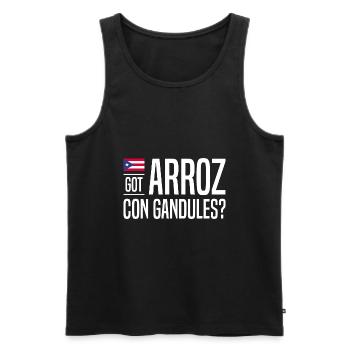 Puerto Rico | Puerto Ricaner Flagge Geschenkideen - Männer Premium Bio Tank Top - Schwarz - Vorne - Michal (187cm)