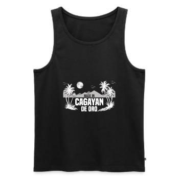Philippinen Urlaub | Strand Filipino Geschenkidee - Männer Premium Bio Tank Top - Schwarz - Vorne - Michal (187cm)