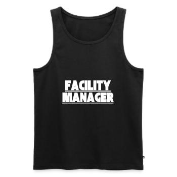 Facility Manager Haustechniker Hausmeister - Männer Premium Bio Tank Top - Schwarz - Vorne - AI Model Male 178 light (178cm)