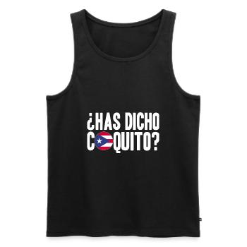 Puerto Rico | Puerto Ricaner Flagge Geschenkideen - Männer Premium Bio Tank Top - Schwarz - Vorne - Michal (187cm)