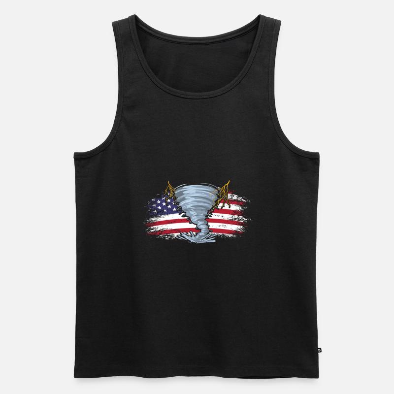 Storm Chaser - Männer Premium Bio Tank Top - Schwarz