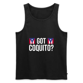 Puerto Rico | Puerto Ricaner Flagge Geschenkideen - Männer Premium Bio Tank Top - Schwarz - Vorne - Michal (187cm)