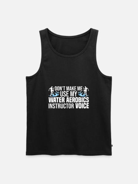 Water Aerobics - Männer Premium Bio Tank Top - Schwarz