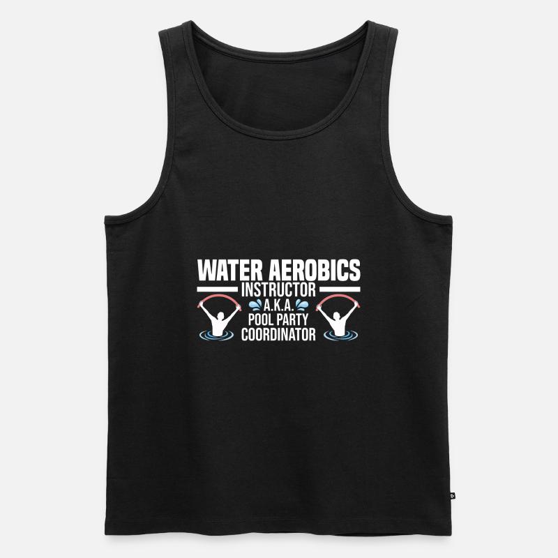 Wassergymnastik - Männer Premium Bio Tank Top - Schwarz