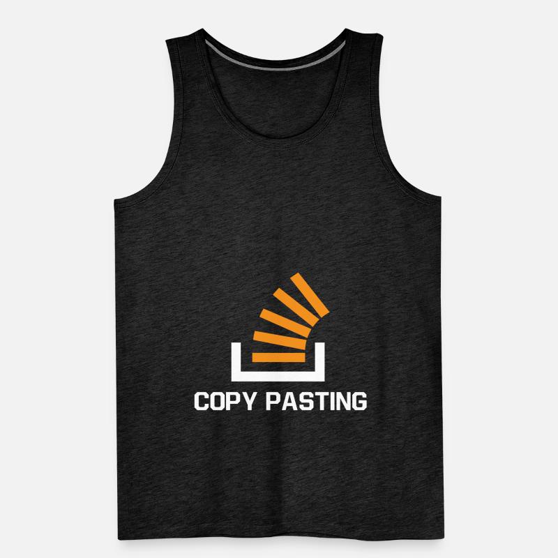 Copy Pasting Programming Coder Software Developer Männer Premium Bio Tank Top