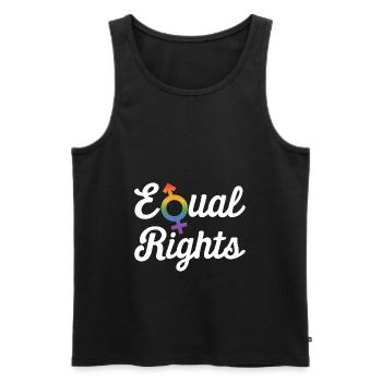 Equal Rights For Others Does Not Mean Less Rights - Männer Premium Bio Tank Top - Schwarz - Vorne - Michal (187cm)