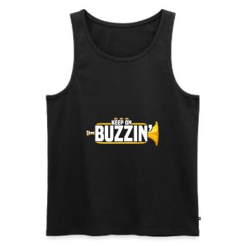 Mellophonist - Männer Premium Bio Tank Top - Schwarz - Vorne - Michal (187cm)
