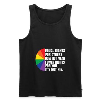 Equal Rights For Others Does Not Mean Fewer Rights - Männer Premium Bio Tank Top - Schwarz - Vorne - Michal (187cm)