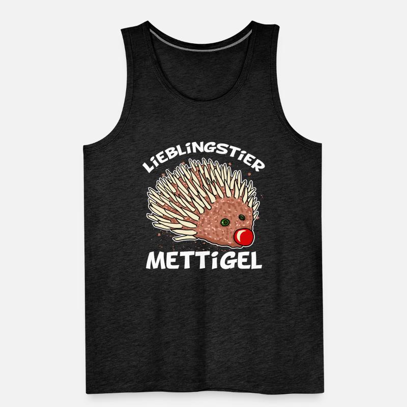 Lieblingstier Mettigel Hackfleisch Hack Igel Männer Premium Bio Tank Top