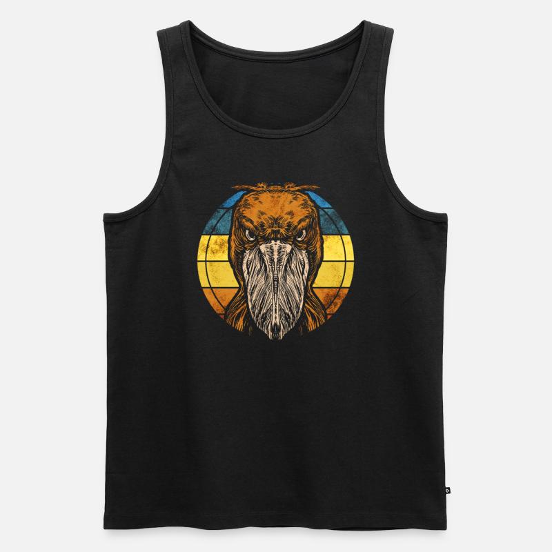 Schuhschnabel Vogel - Männer Premium Bio Tank Top - Schwarz
