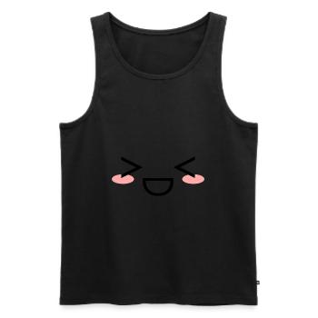 Kawaii - Herre Premium økologisk tanktop - sort - Foran - AI Model Male 178 light (178cm)