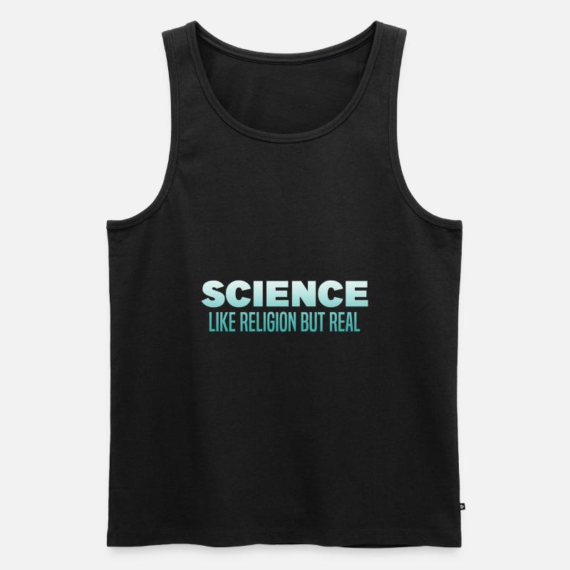Atheismus - Männer Premium Bio Tank Top - Schwarz