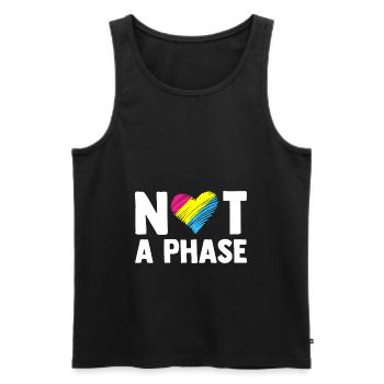 Not A Phase Gay Bisexual Pride Rainbow Lgbtq Diver - Männer Premium Bio Tank Top - Schwarz - Vorne - Michal (187cm)