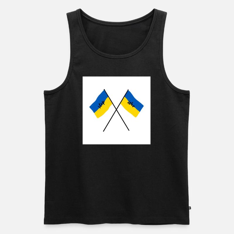 stop war - Männer Premium Bio Tank Top - Schwarz