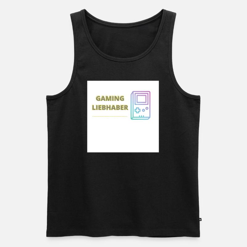 Gaming - Männer Premium Bio Tank Top - Schwarz