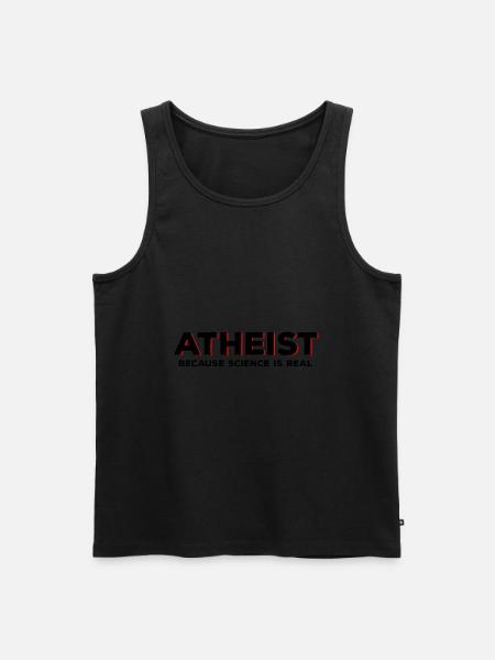 Atheismus - Männer Premium Bio Tank Top - Schwarz