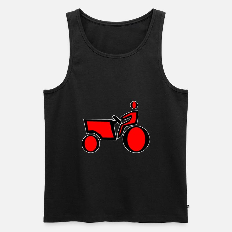 Trekker - Männer Premium Bio Tank Top - Schwarz