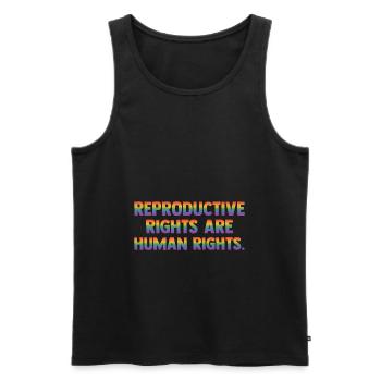 Reproductive Rights Are Human Rights Bisexual Tran - Männer Premium Bio Tank Top - Schwarz - Vorne - Michal (187cm)
