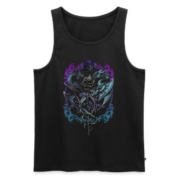 Alchemy England Caduceus Rex - Men's Premium Organic Tank Top - black - Front - AI Model Male 178 light (178cm)