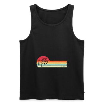 Retro Graphic Board Games Card Games Dice Game Nig - Männer Premium Bio Tank Top - Schwarz - Vorne - AI Model Male 178 light (178cm)