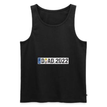 DAD 2022 Auto Kennzeichen Düsseldorf Vater Papa - Männer Premium Bio Tank Top - Schwarz - Vorne - Michal (187cm)