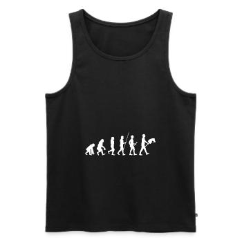 Hobby Horsing Evolution Steckenpferde Reiten Trend - Männer Premium Bio Tank Top - Schwarz - Vorne - Michal (187cm)