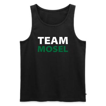 Team Mosel weiß/grün - Männer Premium Bio Tank Top - Schwarz - Vorne - Michal (187cm)